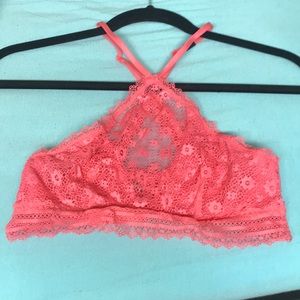 cute pink VS bralette w/ keyhole back!